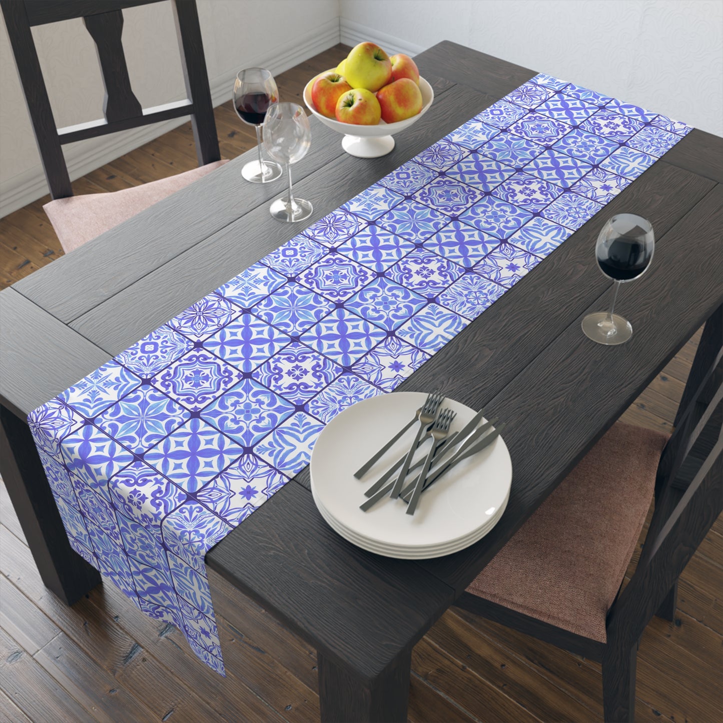 Moroccan Design Pattern 2 | Jewish Holiday Themed | Table Runner | by Far Out Prints & Co.