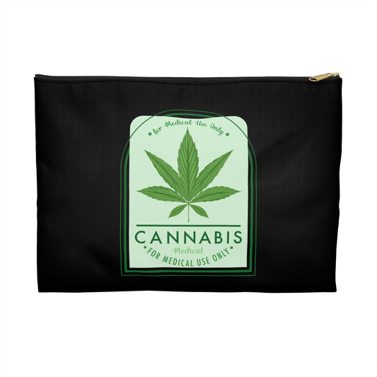 Medical Medicinal Use Only Stash Bag - Accessory Pouch Black - Stoner Cannabis Weed Jewish Israeli Israel