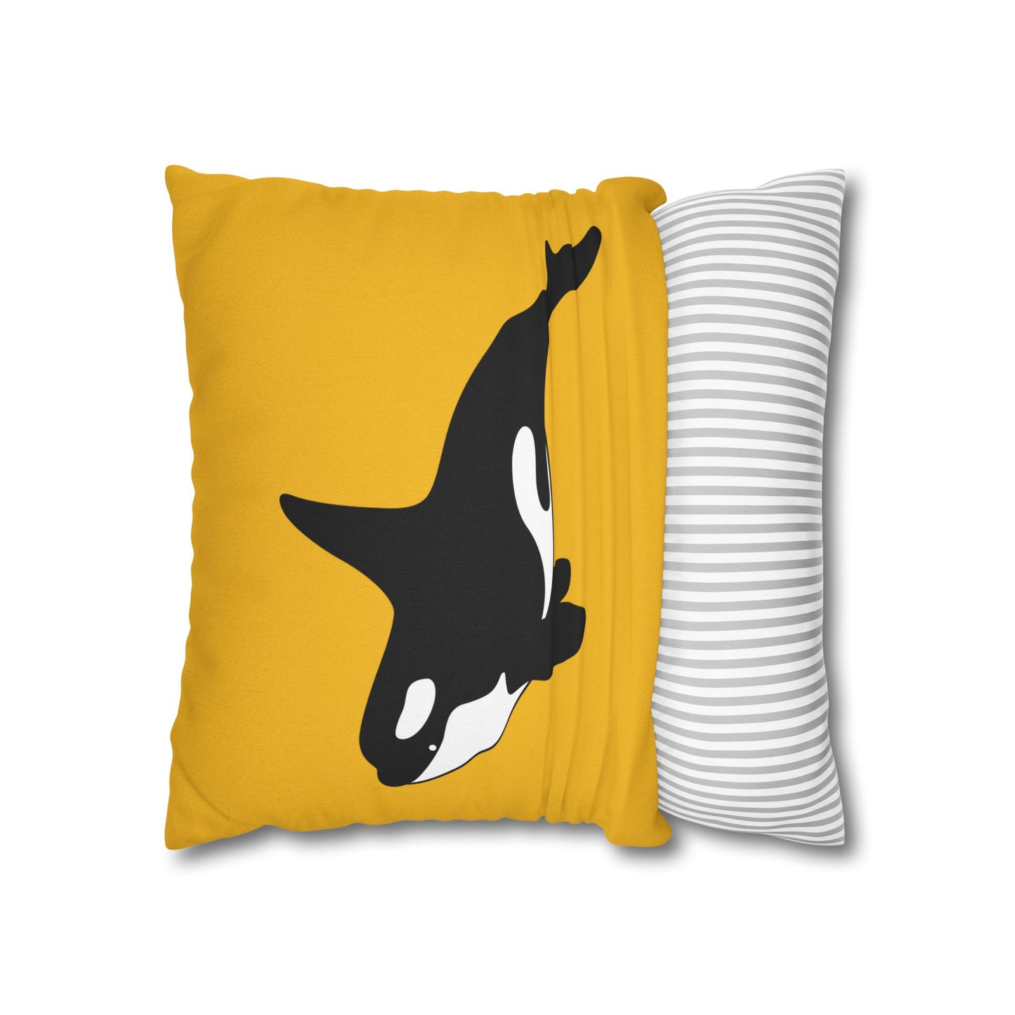 Square Pillowcase Gift Present Him Her His Her Adult Kid Home Decor House Couch Sofa Orca Killer Whale Marine Ocean Conservation Lovers
