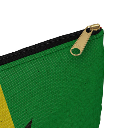 Rastafarian Marijuana - Accessory Pouch - Stoner Cannabis Weed Jewish Israeli Israel - by Far Out Prints & Co.