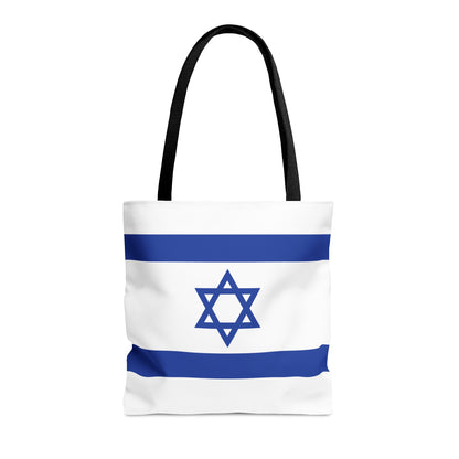 Israel Flag Tote Bag (AOP) by Far Out Prints & Co.