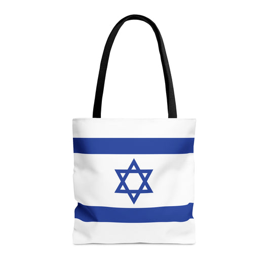 Israel Flag Tote Bag (AOP) by Far Out Prints & Co.