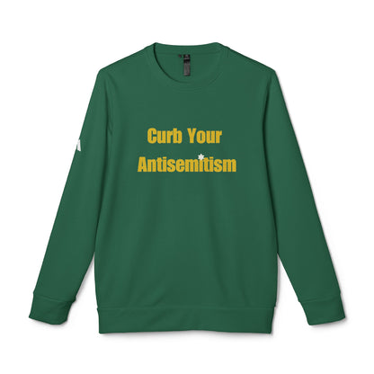Curb Your Antisemitism Sweatshirt Personalised Customised Israeli Unisex Fleece Crewneck Sweatshirt Jewish Gift Israel Present Stand With Us