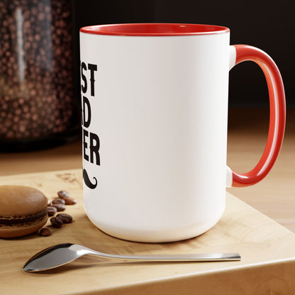 Best Dad Ever - 15oz Two-Tone Coffee Mugs - Funny Creative Mugs Fathers Day Gifts Birthday Husband Gift Him Her - Far Out Prints & Co.