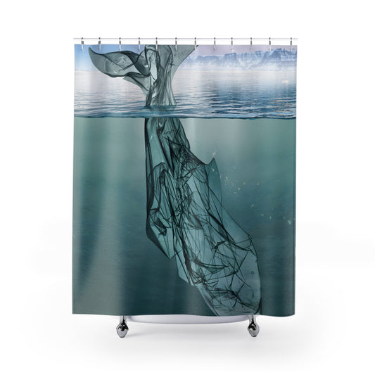 Shower Curtains: Marine Life Inspired, Whale Digital Print for Bathroom Decor - Ideal Gift for Sea Lovers