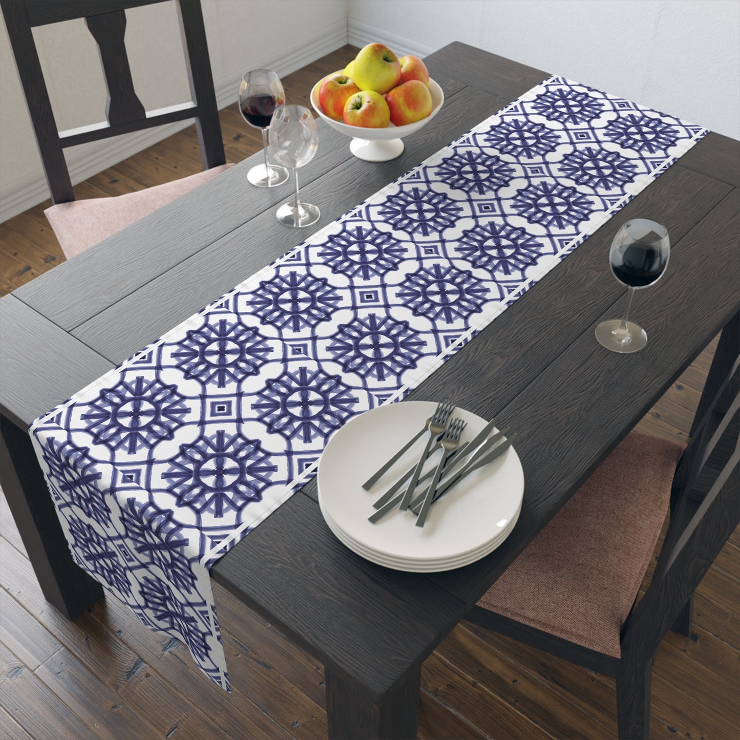 Moroccan Design Pattern 1 | Jewish Holiday Themed | Table Runner | by Far Out Prints & Co.