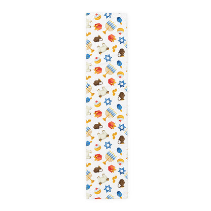 Hannukah Hanuka Hanukkah Chanukah Chanuka Chanukkah Channukah Chanukka 3 | Jewish Holiday Themed | Table Runner