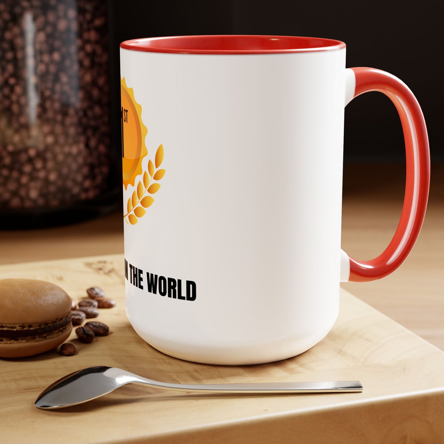 Best Bubbe In The World | Two-Tone Coffee Mugs, 15oz | No 1 Funny Jewish Mug Gifts Coffee Gift for Safta Zayde Mom | Far Out Prints & Co.