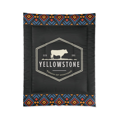 Yellowstone Ranch of Montana Darko Comforter by Far Out Prints & Co.