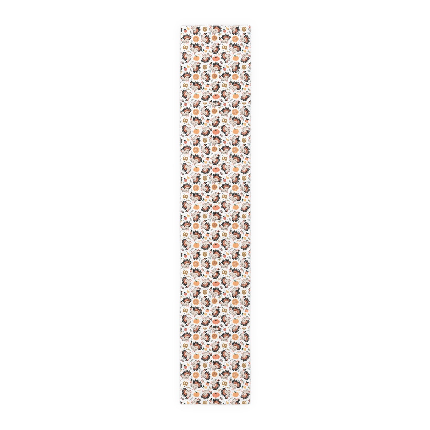 Turkey Love Pattern | Thanksgiving Festive Holiday Themed | Table Runner | by Far Out Prints & Co.