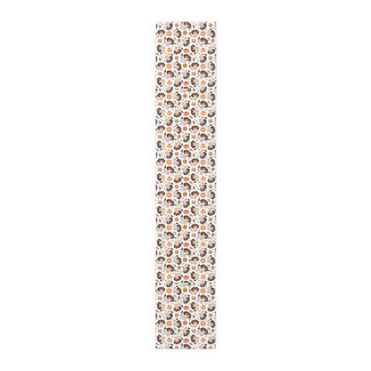 Turkey Love Pattern | Thanksgiving Festive Holiday Themed | Table Runner | by Far Out Prints & Co.