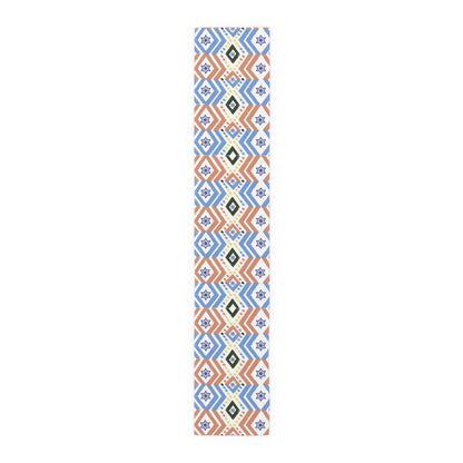 Jewish Bold Vibrant Colors | Jewish Holiday Themed | Table Runner | by Far Out Prints & Co.