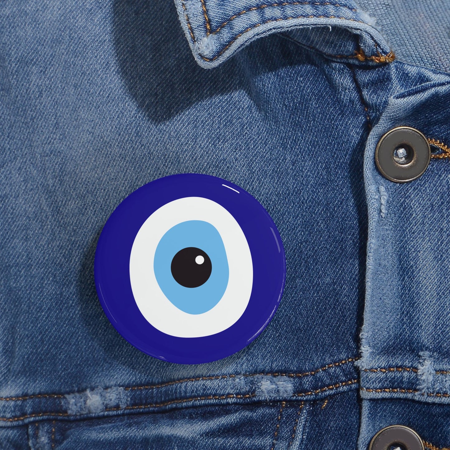 Ayin Hara Against Evil Eye Protection Pin Button Jewish Pins Judaica Judaism Art Bag Accessories Stand With Israel