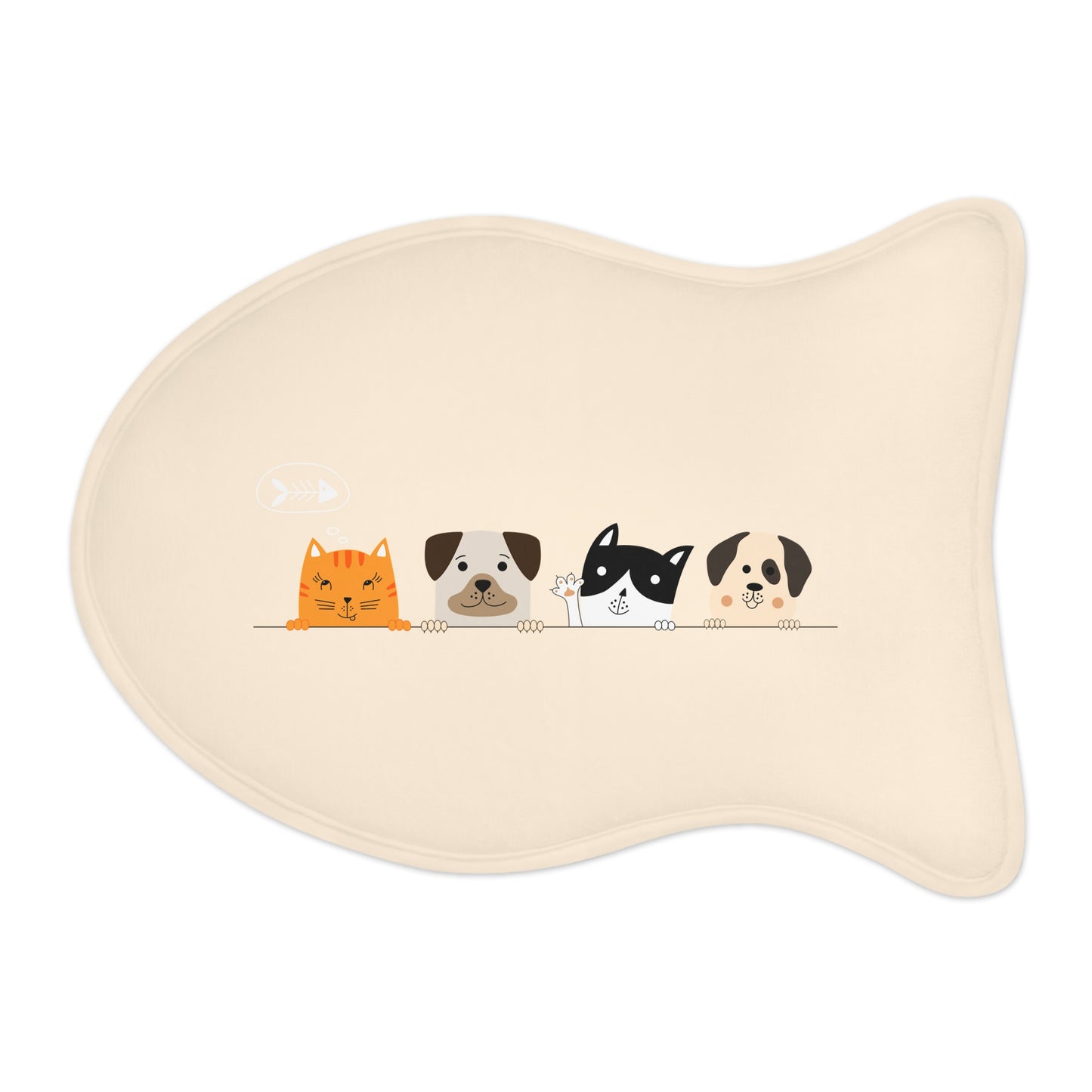 Dogs and Cats - Pet Feeding Mats - Pets Present Feeding Gift Animal Lovers Gifts Him Her Dog Cat Presents Animals
