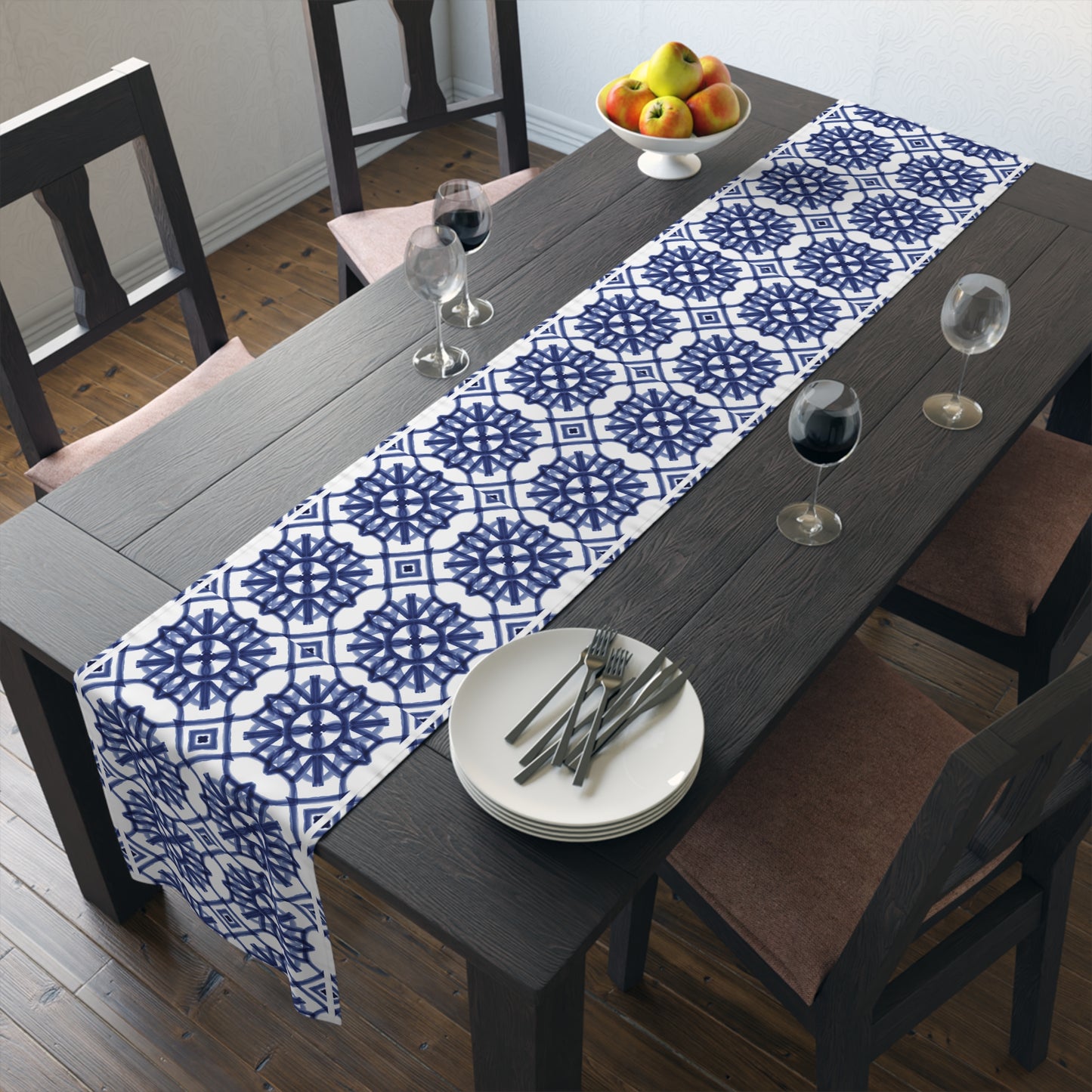 Moroccan Design Pattern 1 | Jewish Holiday Themed | Table Runner | by Far Out Prints & Co.
