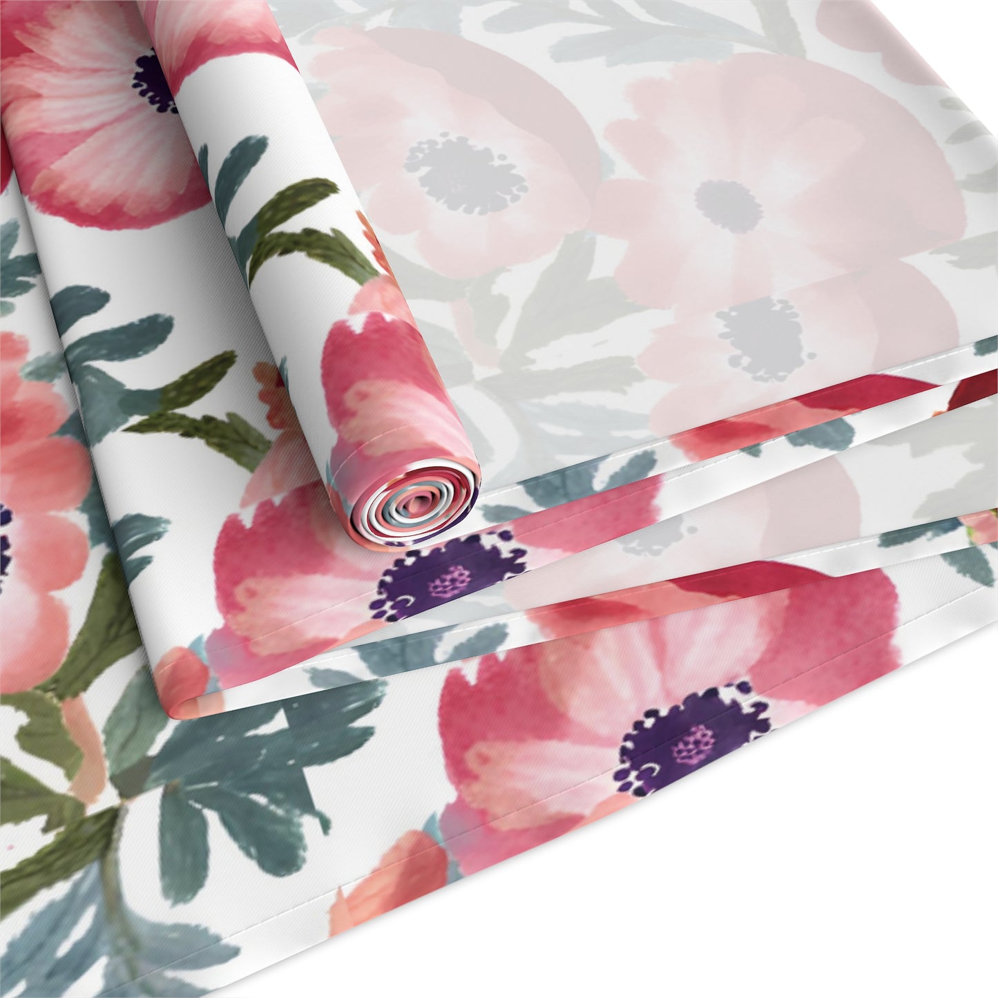 Rosh Hashanah Rosh HaShanah Rosh HaShana Rosh Ha-Shanah Pomegranate Anemone Flower Jewish Table Runner Israel Israeli Hebrew Table Runner
