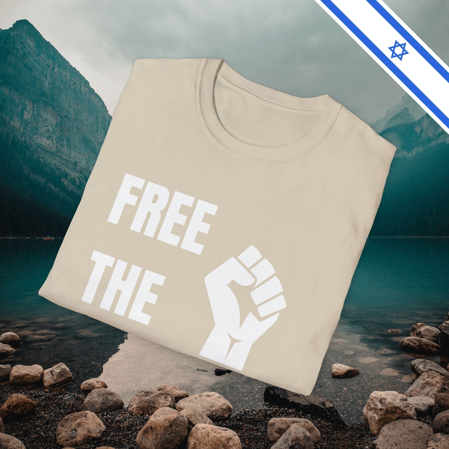 Free The Hostages | Unisex Tee Israel Israeli Jewish Judaism Bring Them Home Stand With Us | by Far Out Prints & Co.