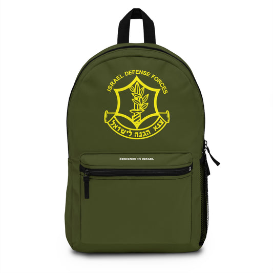 Original IDF Design Backpack Bag Israel Defense Forces Israeli Jewish Judaism by Far Out Prints & Co.