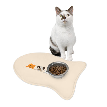 Dogs and Cats - Pet Feeding Mats - Pets Present Feeding Gift Animal Lovers Gifts Him Her Dog Cat Presents Animals