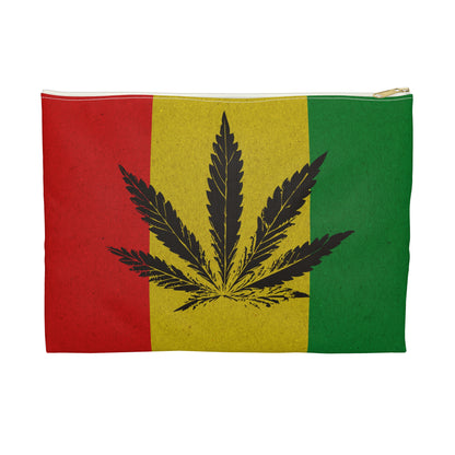 Rastafarian Marijuana - Accessory Pouch - Stoner Cannabis Weed Jewish Israeli Israel - by Far Out Prints & Co.