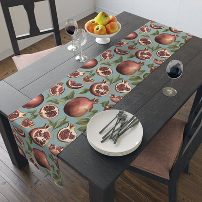 Rosh Hashanah Rosh HaShanah Rosh HaShana Rosh Ha-Shanah Pomegranate Jewish Table Runner Israel Israeli Hebrew Judaism Holiday Table Runner