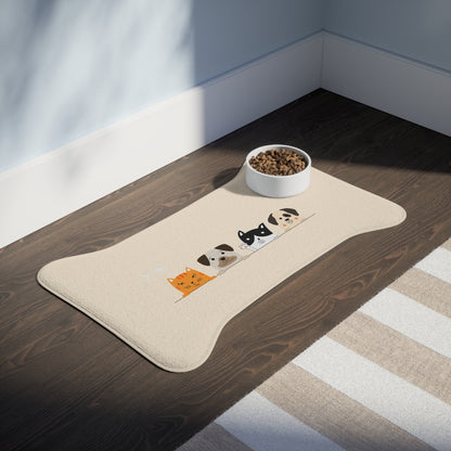 Dogs and Cats - Pet Feeding Mats - Pets Present Feeding Gift Animal Lovers Gifts Him Her Dog Cat Presents Animals