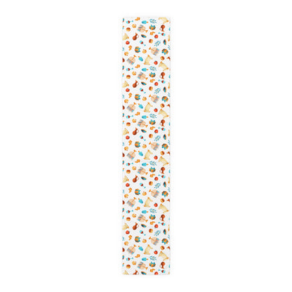 Hannukah Hanuka Hanukkah Chanukah Chanuka Chanukkah Channukah Chanukka 2 | Jewish Holiday Themed | Table Runner