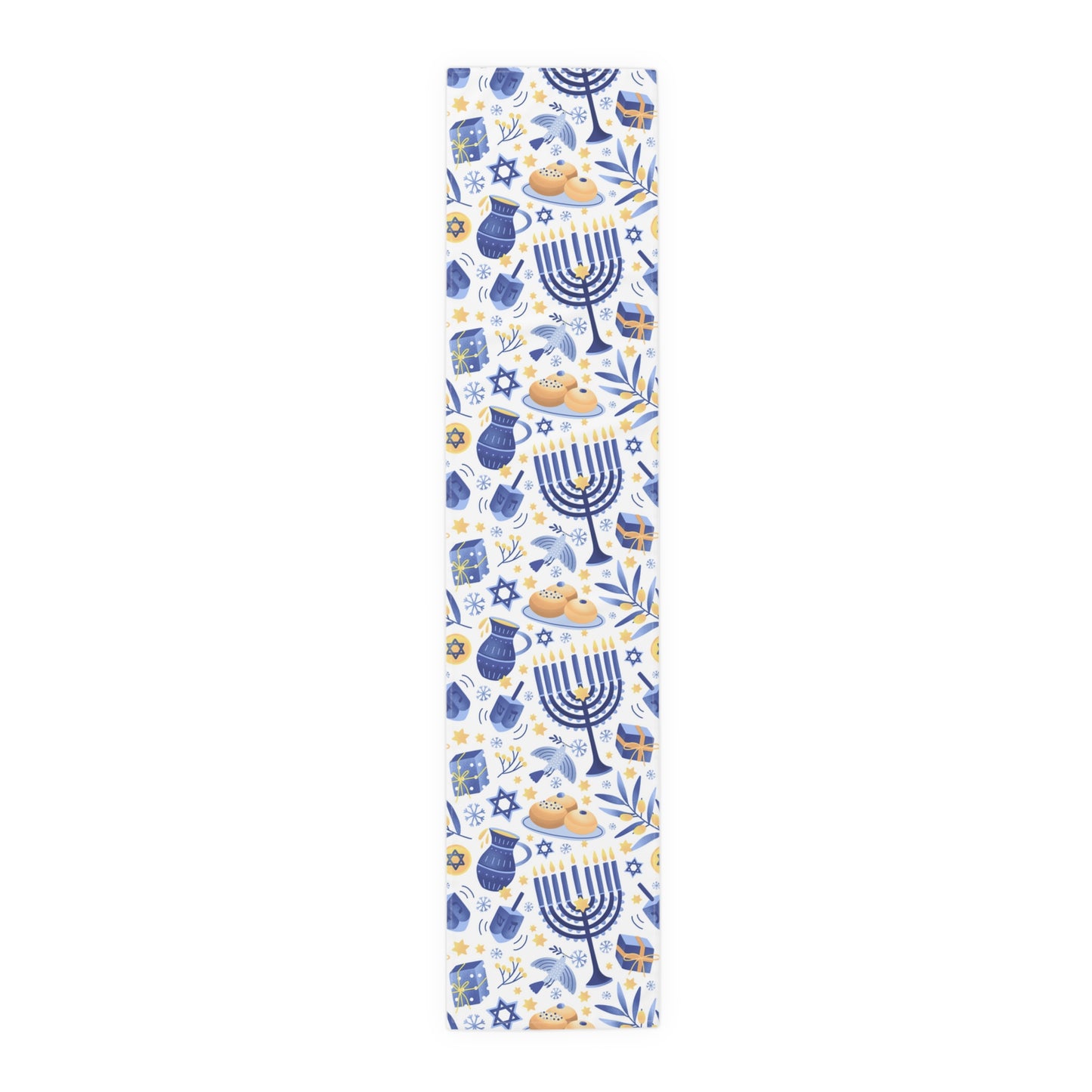 Hannukah Hanuka Hanukkah Chanukah Chanuka Chanukkah Channukah Chanukka | Jewish Holiday Themed | Table Runner