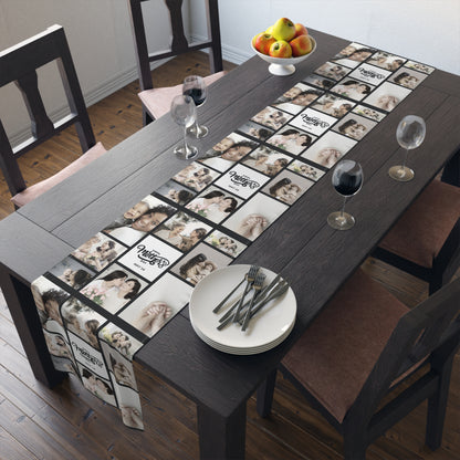 Custom Photo Collage Table Runner