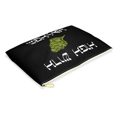 High with Hashem - Accessory Pouch - Stoner Cannabis Weed Jewish Israeli Israel - by Far Out Prints & Co.