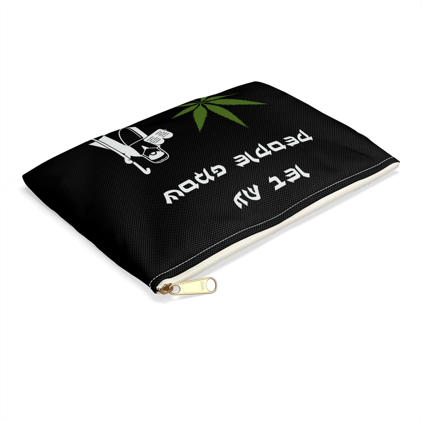 Let My People Grow - Accessory Pouch - Stoner Cannabis Weed Jewish Israeli Israel - by Far Out Prints & Co.