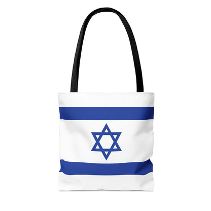 Israel Flag Tote Bag (AOP) by Far Out Prints & Co.