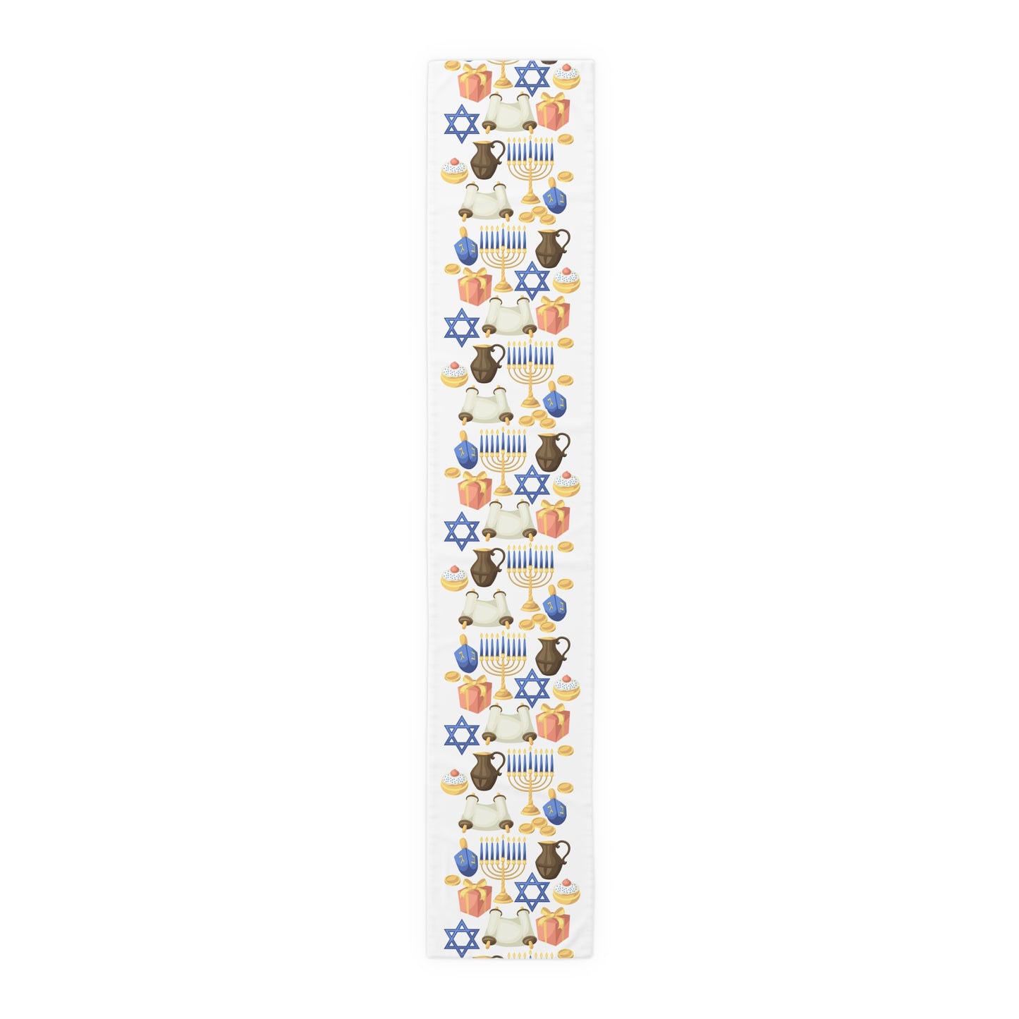 Hannukah Hanuka Hanukkah Chanukah Chanuka Chanukkah Channukah Chanukka 1 | Jewish Holiday Themed | Table Runner