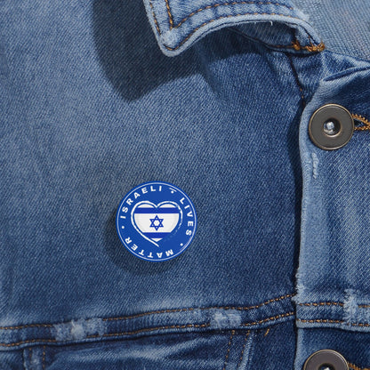 Israeli Lives Matter -  Bring Them Home Now Israeli Israel Hostage Rescue Round Pins by Far Out Prints & Co.