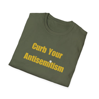 Curb Your Antisemitism T-Shirt - Stand Against Hate And Discrimination - Israel Israeli - by Far Out Prints & Co.