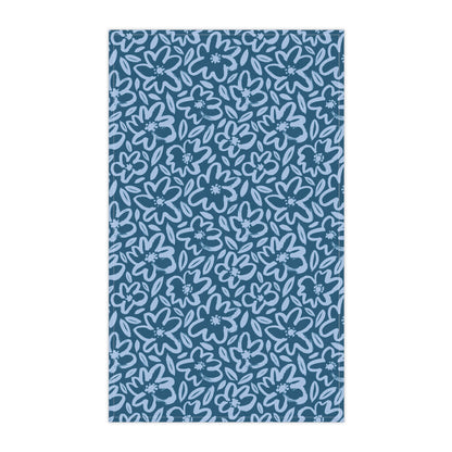 Flower Pattern Shabbat Shalom | Challah Cover | Yom Tov Jewish Table Modern Judaica Cool Judaism Gifts Sabado Shabbos Sabbath Set