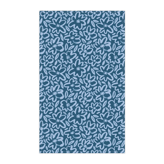 Flower Pattern Shabbat Shalom | Challah Cover | Yom Tov Jewish Table Modern Judaica Cool Judaism Gifts Sabado Shabbos Sabbath Set