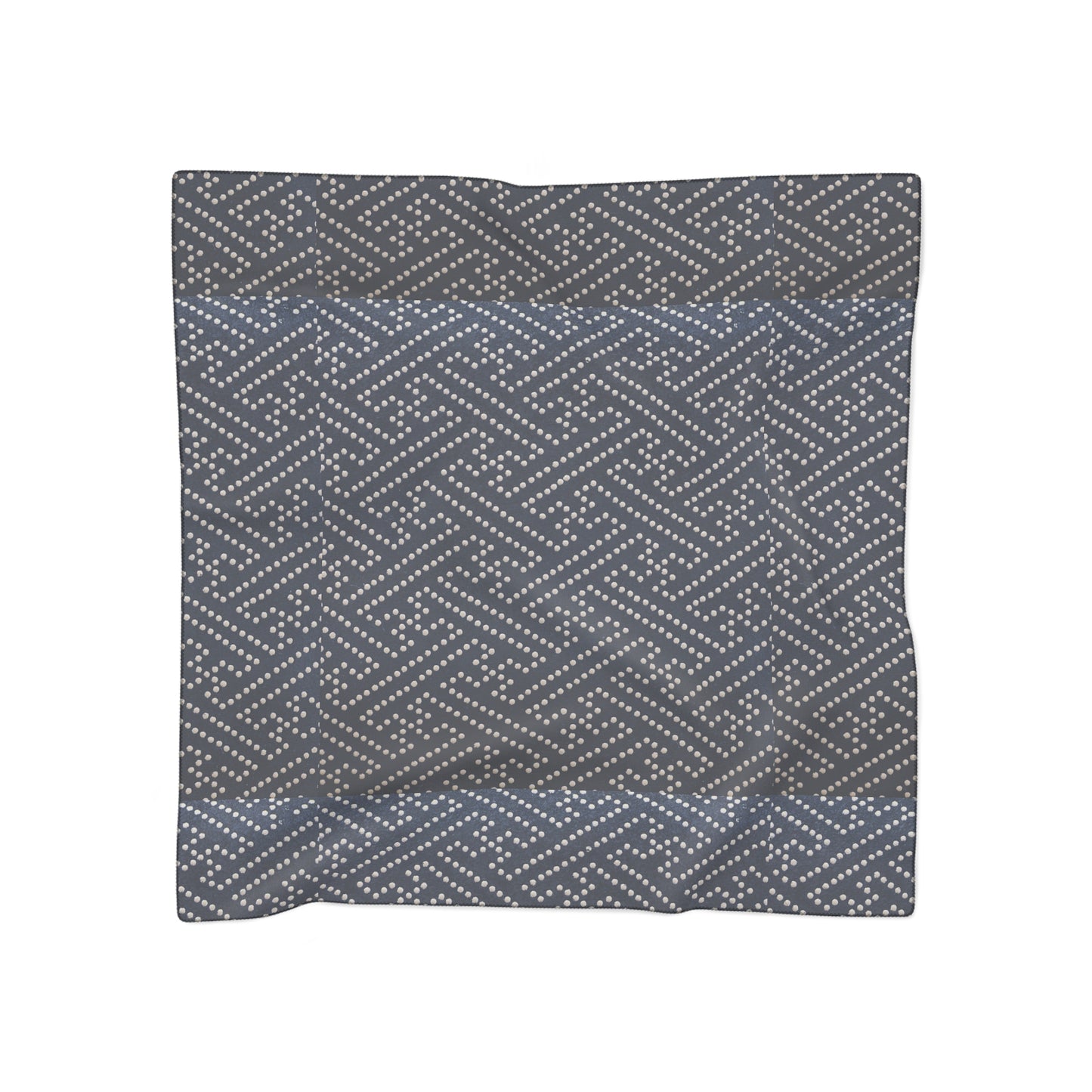 Classic White Polka Dots and Dark Blue Background | Jewish Judaism Judaica Israel Israeli Art | Poly Scarf | by Far Out Prints & Co