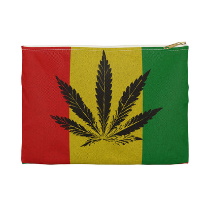 Rastafarian Marijuana - Accessory Pouch - Stoner Cannabis Weed Jewish Israeli Israel - by Far Out Prints & Co.