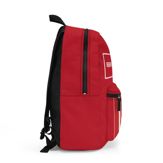 Remove Before Flight - Backpack Bag - Pilot Travel Lover Flight Attendant Travelling Style Love - by Far Out Prints & Co.