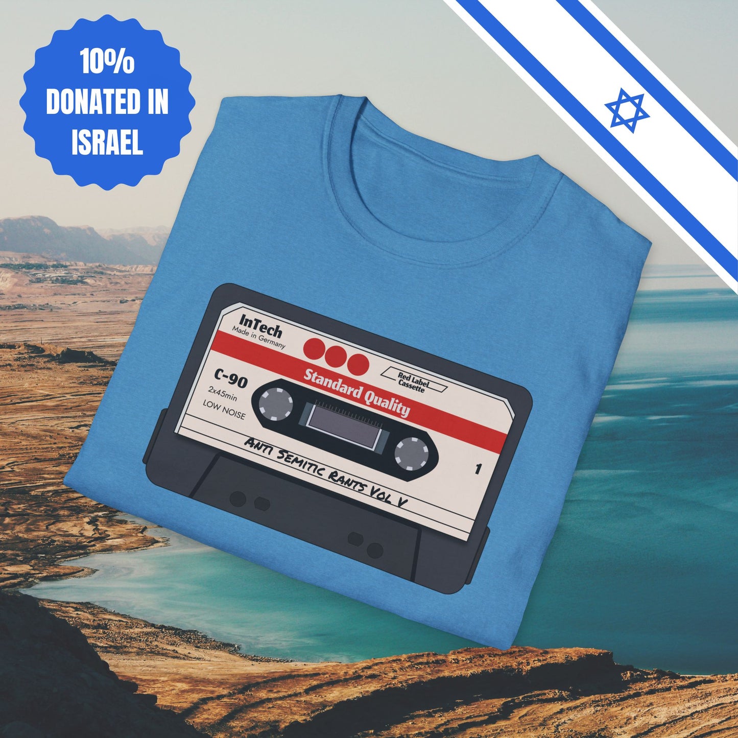 Anti Semitic Rants Vol V - Cotton Tee - Tshirts Gift Presents Israel Israeli Jew Jewish Judaism Judaica Stand With Us