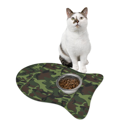 Army Military Uniform Cameo - Pet Feeding Mats - Jewish Israeli Judaica Israel Hebrew Gifts Him Her Dog Cat Presents by Far Out Prints & Co.