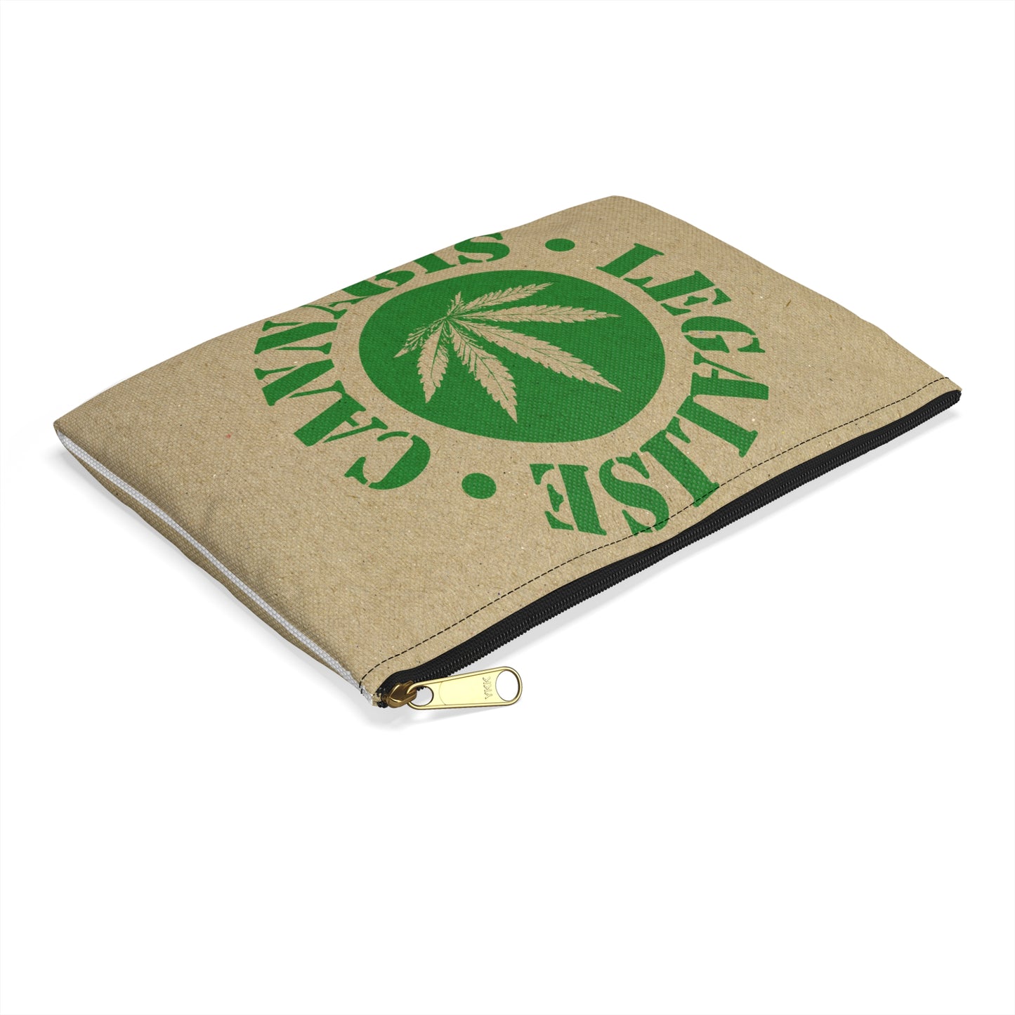 Legalise Cannabis - Accessory Pouch - Stoner Cannabis Weed Jewish Israeli Israel - by Far Out Prints & Co.