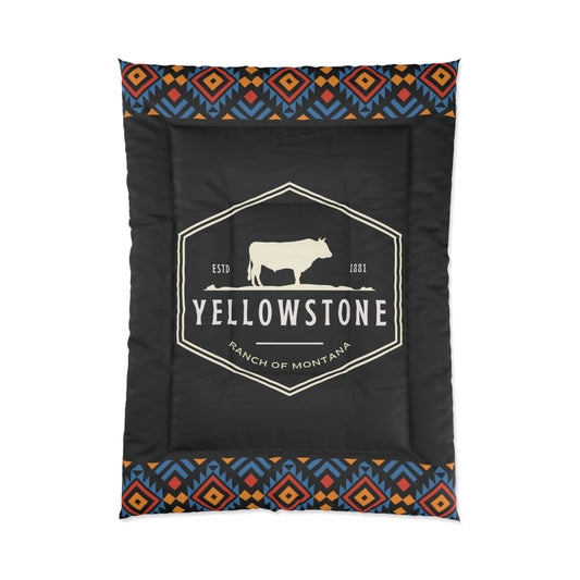 Yellowstone Ranch of Montana Darko Comforter by Far Out Prints & Co.