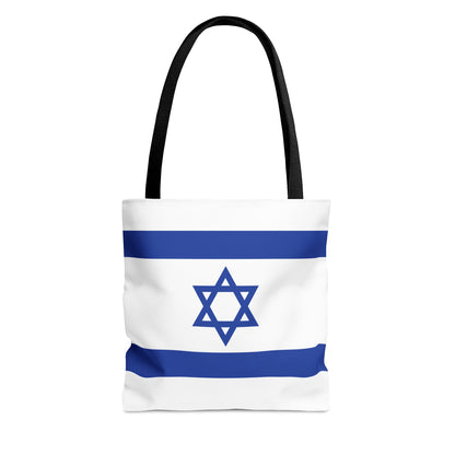 Israel Flag Tote Bag (AOP) by Far Out Prints & Co.