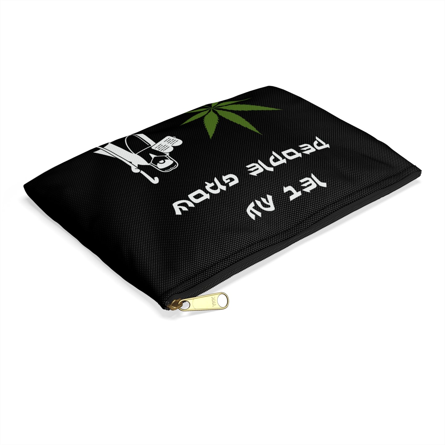 Let My People Grow - Accessory Pouch - Stoner Cannabis Weed Jewish Israeli Israel - by Far Out Prints & Co.