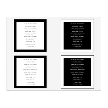 First They Came for the Communists Quote Israeli Support Israel Jewish Judaism Judaica Sticker Sheet Bundle, 10pcs by Far Out Prints & Co