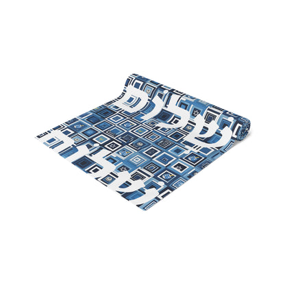 Jewish Table Runner Shalom Peace Love Israel Israeli Hebrew Judaism Zionist Stand With Israel Holiday Passover Shabbat Table Runner