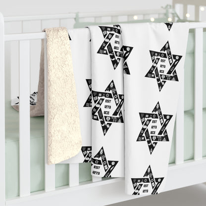 Israel Est 1273 BCE - Sherpa Fleece Blanket - Israeli Jewish Judaism Judaica Zionist Zion Zionism Jew Stand With Us