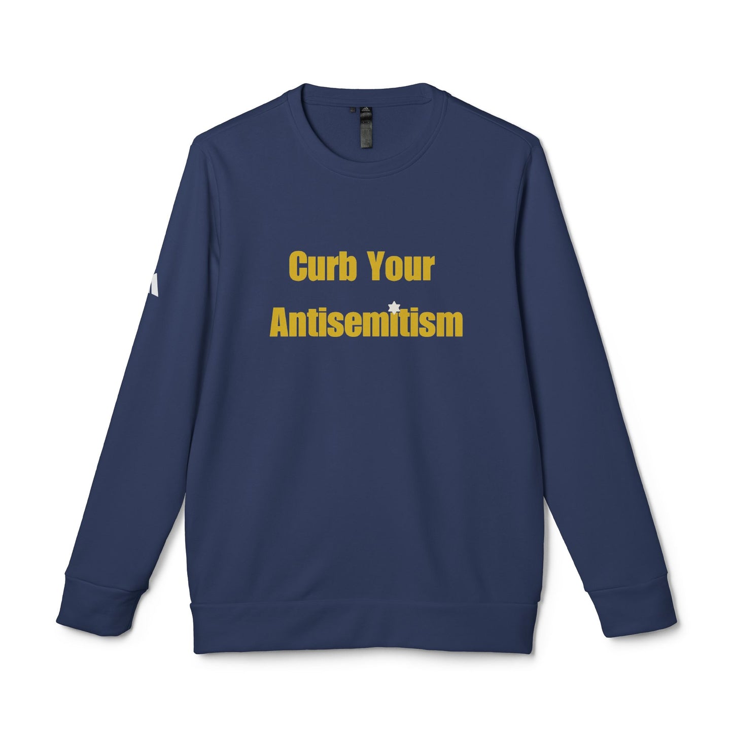 Curb Your Antisemitism Sweatshirt Personalised Customised Israeli Unisex Fleece Crewneck Sweatshirt Jewish Gift Israel Present Stand With Us